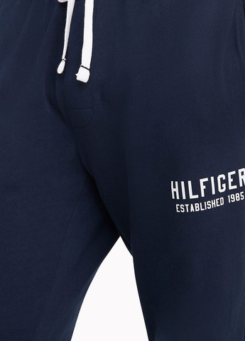 Костюм (худи, брюки) Tommy Hilfiger надпись тёмно-синий спортивный трикотаж, хлопок
