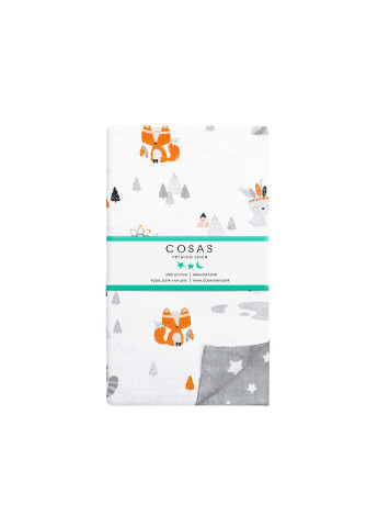 Пододеяльник полуторный ANIMALS DREAM /оборот звездопад на сером/ (155х215 см) Cosas (250544395)