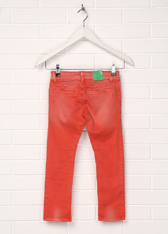 Красные демисезонные джинсы United Colors of Benetton