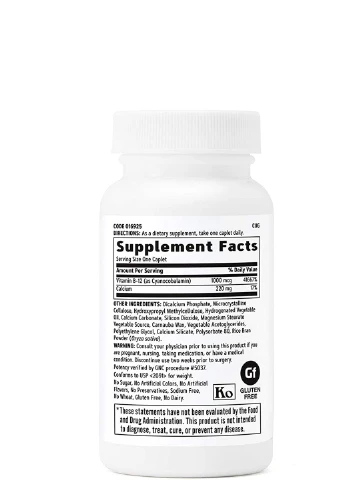 Вітамін Б VIT B-12 1000 100 tabl GNC (254371850)