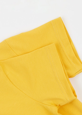 Желтая летняя футболка Garnamama