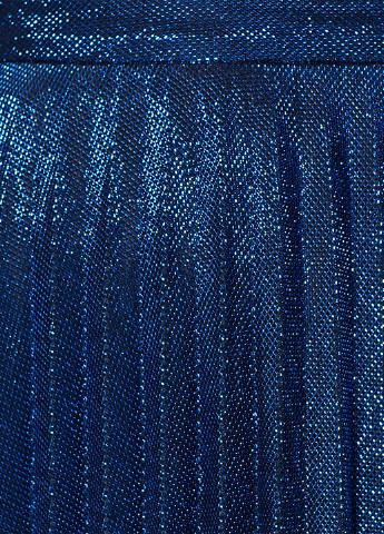 Синяя кэжуал меланж юбка KOTON плиссе