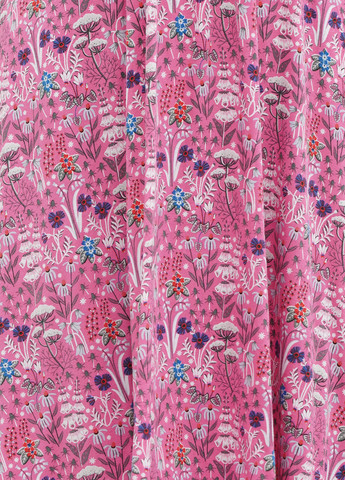 Розовое кэжуал платье клеш Boden с цветочным принтом