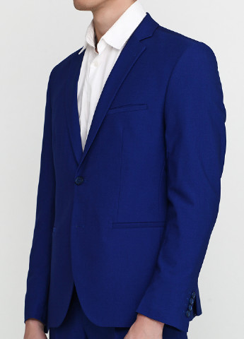 Синий демисезонный костюм (пиджак, брюки) брючный Миа-Стиль