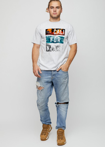 Сіра футболка чоловіча basic YAPPI