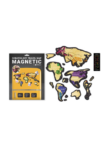 Скретч карта магнитная "Magnetic map" 1DEA.me (254293740)