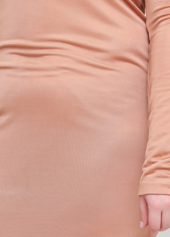 Пудровое кэжуал платье силуэтная H&M однотонное