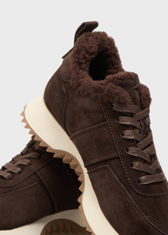 Кроссовки PRPY коричневые зима (366438673)