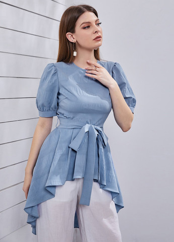 Сіро-голуба блуза SHEIN