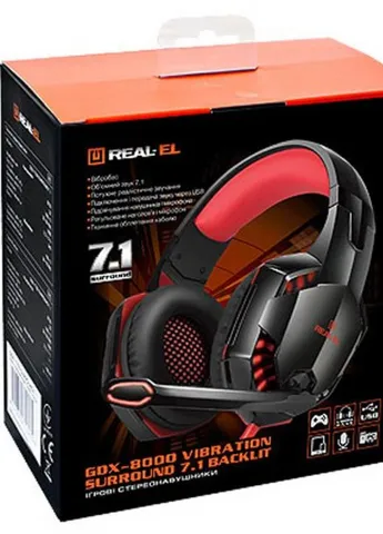 Наушники Real-El GDX-8000 VIBRATION SURROUND 7.1 BACKLIT (253547365)