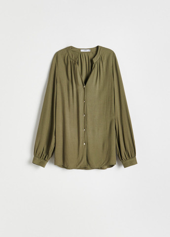 Оливковая (хаки) демисезонная блуза Reserved