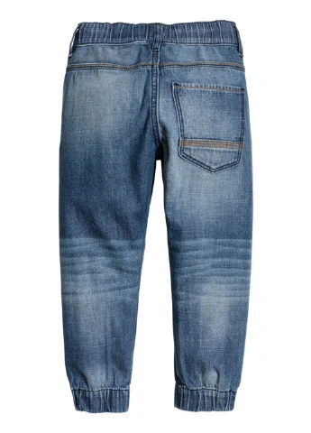 Синие демисезонные зауженные джинсы H&M