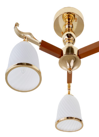 Люстра с основой цвета латунь на три плафона LK-709S/3 E27 FG Brille (220133426)