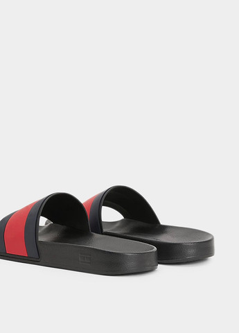 Черные кэжуал шлепанцы Tommy Hilfiger