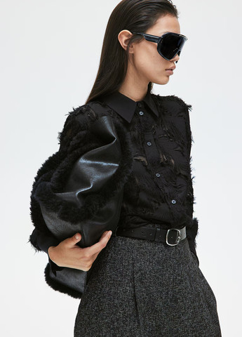 Чёрная блуза H&M