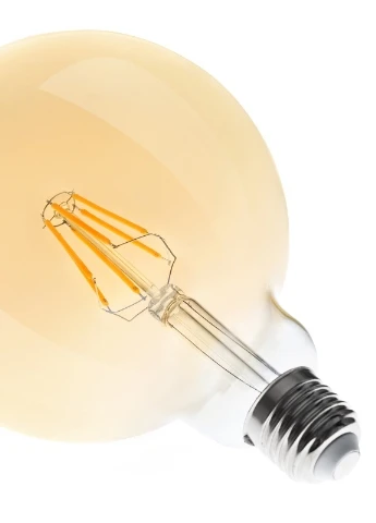 Лампа светодиодная (мат. золото) E27 LED 6W WW 5 COG Brille (253965276)