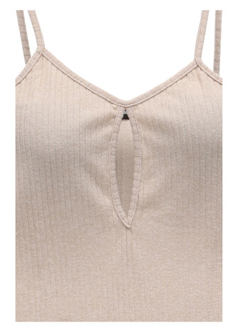 Бежева кежуал сукня сукня-майка PrettyLittleThing однотонна