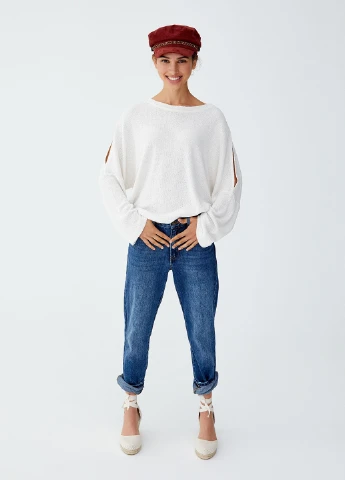 Білий демісезонний джемпер джемпер Pull & Bear