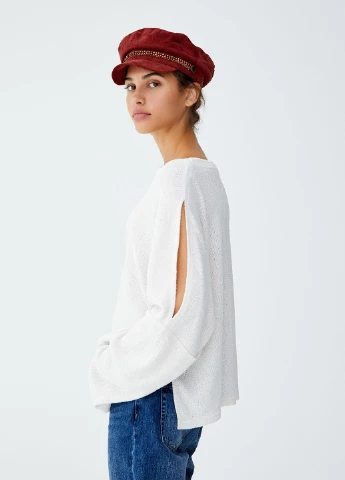 Білий демісезонний джемпер джемпер Pull & Bear