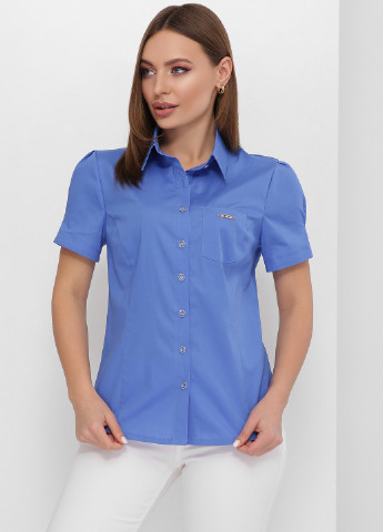 Синя літня блузка MSM