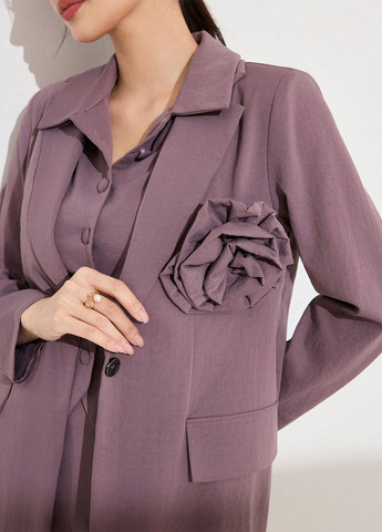 Костюм (жакет, блуза, штани) SHEIN (366090557)