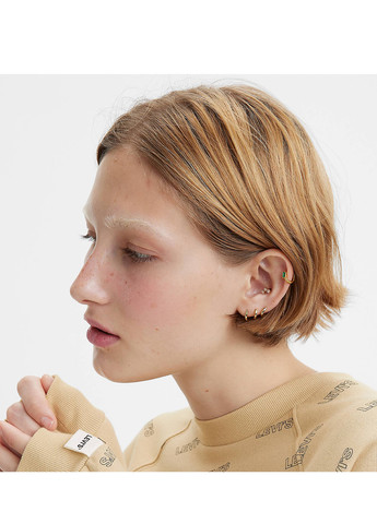 Бежевый свитшот Levi's логотип без декора (295133081)