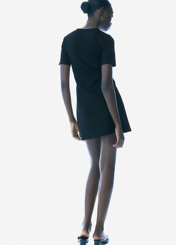 Чорна кежуал сукня H&M однотонна