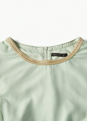 Мятное вечернее платье платье-кейп SHEIN однотонное