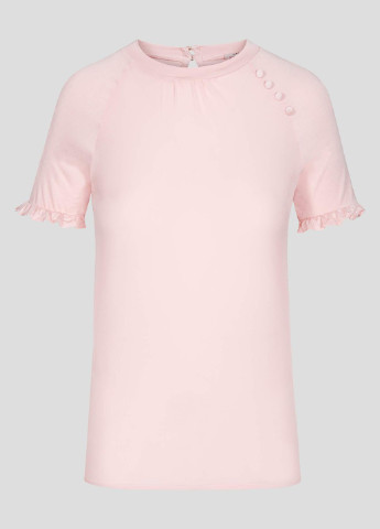 Пудровая летняя блуза с коротким рукавом Orsay