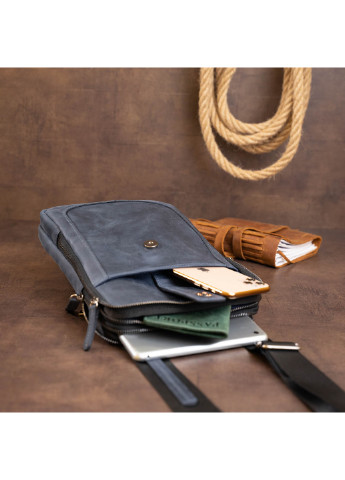 Мужская кожаная сумка 20х26,5х4,5 см Shvigel (252131771)