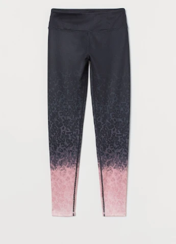 Черные демисезонные леггинсы H&M