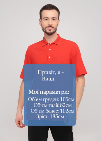 Светло-красная футболка-поло для мужчин Greg Norman однотонная