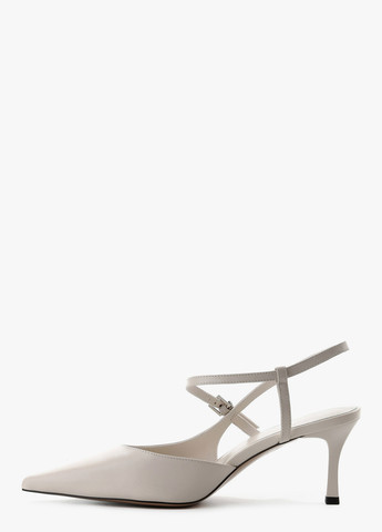 Le'BERDES Туфлі слінгбекі молочний з натуральна шкіра, україна — літо (370452012)