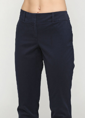 Темно-синие кэжуал демисезонные зауженные брюки Talbots