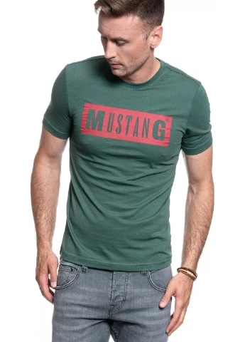 Зеленая футболка Mustang
