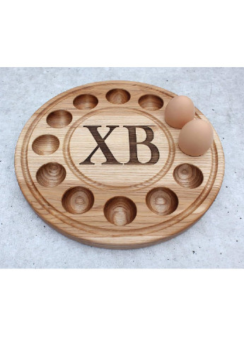 Пасхальна підставка менажниця блюдо тарілка для яєць писанок та паски пасхальний декор ручної роботи 30х30х2 см (80225-Нов) Francesco Marconi (252822720)