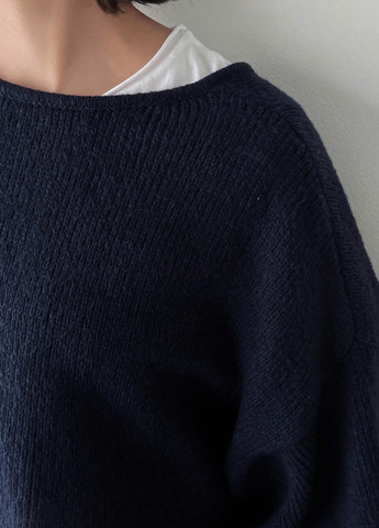 Темно-синій демісезонний светр SHEIN