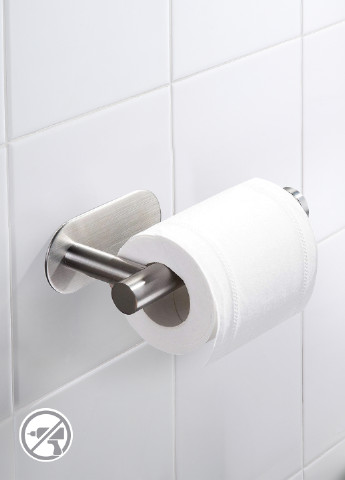 Держатель для туалетной бумаги клеящийся, 4,5х16,5х8,5 см MVM (214207123)