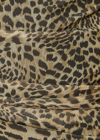 Бежева кежуал сукня KOTON леопардовий
