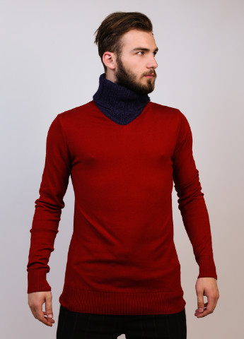 Темно-красный демисезонный свитер New Way