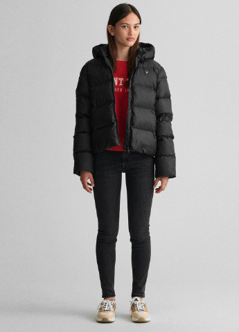 Черная зимняя куртка Gant