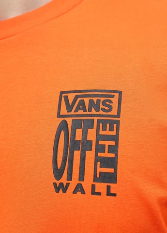 Оранжевая футболка Vans