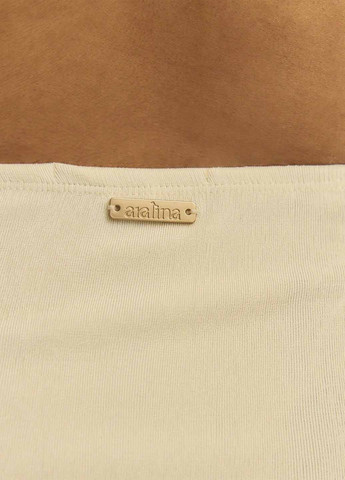 Кремовий літній купальник (топ, трусики) топ, роздільний SHEIN