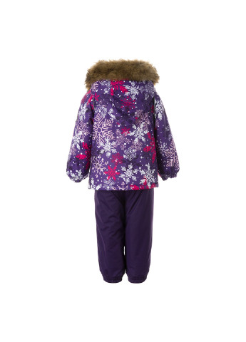Ліловий зимній комплект зимовий (куртка + напівкомбінезон) avery Huppa