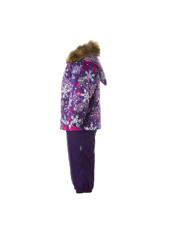 Ліловий зимній комплект зимовий (куртка + напівкомбінезон) avery Huppa
