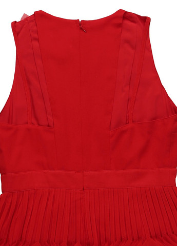 Червона кежуал сукня а-силует, плісована Foxiedox однотонна