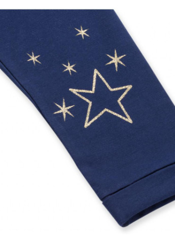 Синій літній костюм десткий з золотим серцем (8735-110g-pink) Breeze