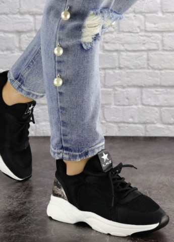 Цветные демисезонные женские кроссовки tyson 1432 24 черный Fashion