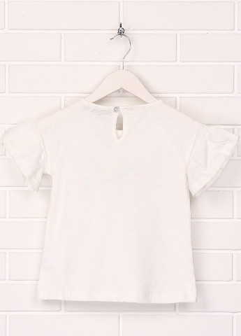 Молочная летняя футболка с коротким рукавом Cigit