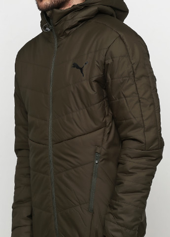 Оливковая демисезонная куртка Puma WarmCELL Padded Jacket